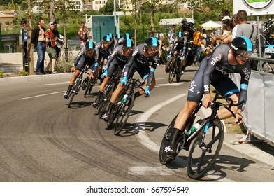 NICE - JULY 2 : The TOUR 2013  (Tour De France) .SKY PROCYCLING Team During Nice/Nice Stage 4 (25 Km).