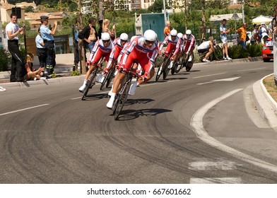 NICE - JULY 2 : The TOUR 2013  (Tour De France) .ITERA - KATUSHA Team During Nice/Nice Stage 4 (25 Km).