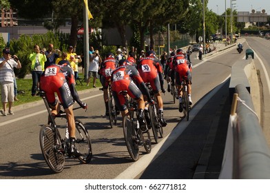 NICE - JULY 2ND : The TOUR 2013  (Tour De France) .BMC Racing Team During Nice/Nice Stage 4 (25 Km).