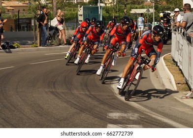 NICE - JULY 2ND : The TOUR 2013  (Tour De France) .BMC Racing Team During Nice/Nice Stage 4 (25 Km).