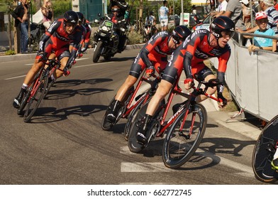 NICE - JULY 2ND : The TOUR 2013  (Tour De France) .BMC Racing Team During Nice/Nice Stage 4 (25 Km).