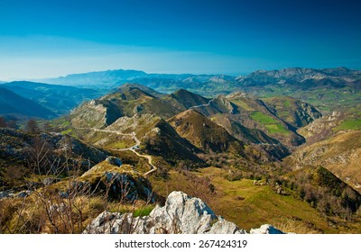 Nice Landscape Of Picos De Europa, Spain