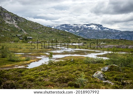 A nice landscape in Trolltunga, Norway