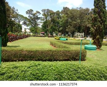 Nice looking scenes of Brindavan Gardens at KRS Dam Road, Mandya, Karnataka, India on 18 June 2018 - Shutterstock ID 1136217374