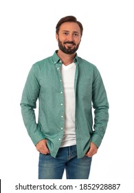 Nice man looking at camera