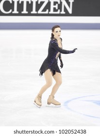 NICE - MARCH 31: Alena Leonova Of Russia Performs Her Free Skating At The ISU World Figure Skating Championships, Held On March 31, 2012 In Nice, France