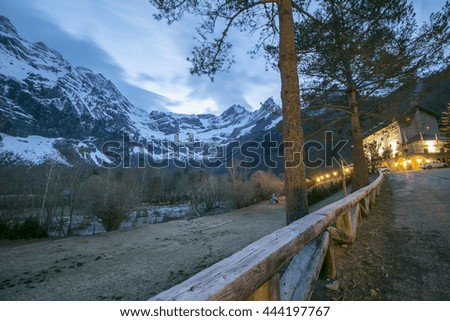 Similar – Snow-covered mountains