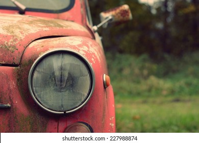 Nice old car in with retro effect