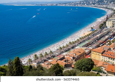 Nice Panorama, Old Town, France. 