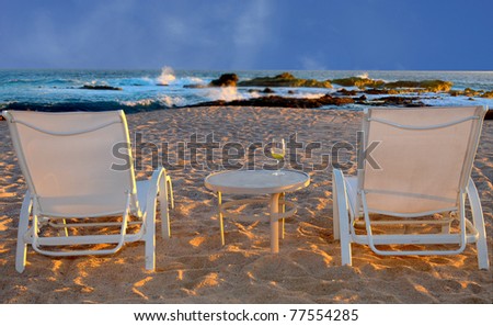 Nice relaxing Image of a vacation setting In mexico