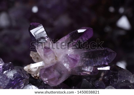 Nice, sharp, translucent, lustrous Amethyst Crystals from Las Vigas de Ramírez, Veracruz, Mexico