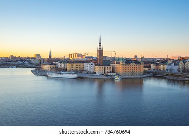 Nice Sky At Skeppsbron In Stockholm City, Sweden.