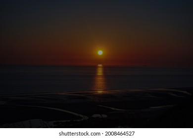 Nice Sunset On The Normandy Beach