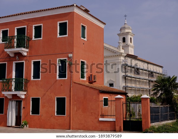 Nice view of colorful houses. Streets. A\
city on the shores of the Mediterranean Sea. Editor\'s note: Italy;\
Pilistrin; September; ten; December\
2019