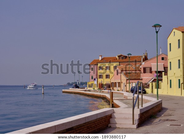 Nice view of colorful houses. Streets. A\
city on the shores of the Mediterranean Sea. Editor\'s note: Italy;\
Pilistrin; September; ten; December\
2019