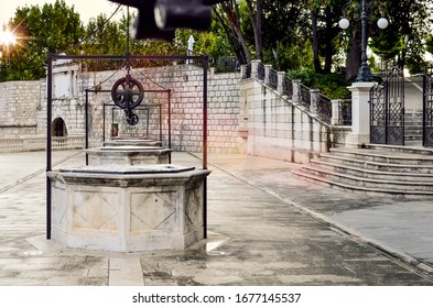 nice view of Five Wells Square in the city of Zadar