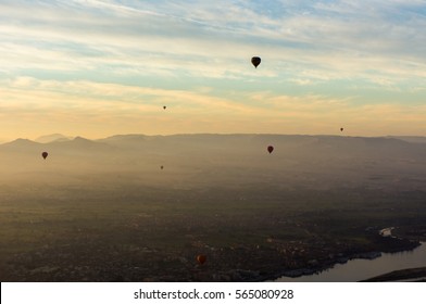 A Nice View From Hot Air Balloon In Luxor Egypt