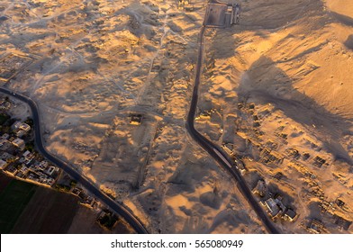 A Nice View From Hot Air Balloon In Luxor Egypt