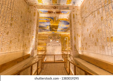 Nice View Inside Ramesses IV Tomb Near Luxor