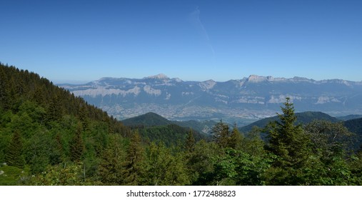 Nice View On Chartreuse Mountains From Belledone - France