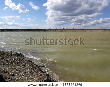 nice view on a sand exploatation zone Stock photo © 