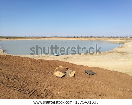 nice view on a sand exploatation zone Stock photo © 