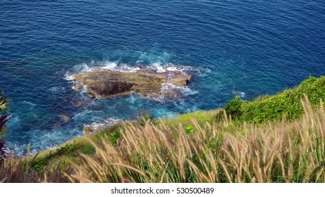 Nice view of the rocks in the ocean                              