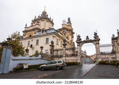 Nice view of St. George's Cathedral, Lviv, Ukraine, historical building, culture and religion