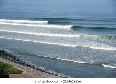 A Nice View Of The Surfing Waves In Punta Pepinos Beach In Cañete - Lima - PERU