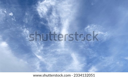 Nice weather with blue sky in white clouds can use for background or wallpaper or promote.