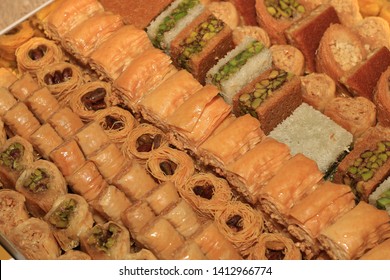 A Nicely Arranged Assortment Of Baklawa, Bassma, Kol W Shkor, Belawrieh, Etc. 