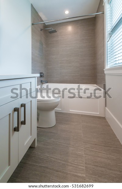 Nicely Decorated Modern Washroom Bathroom Toilet Stock Photo Edit