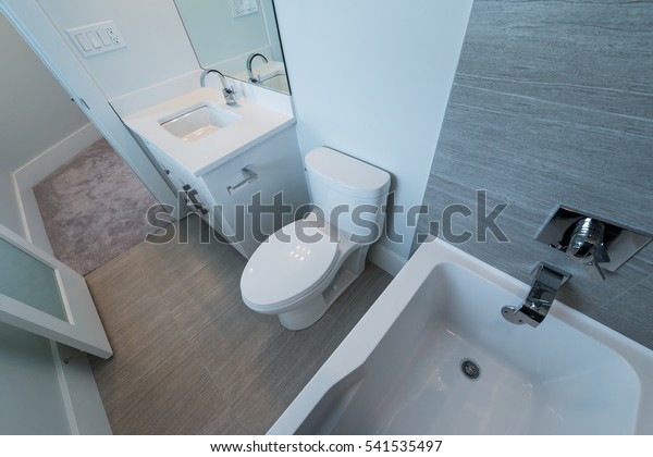 Nicely Decorated Modern Washroom Bathroom Toilet Stock Photo Edit