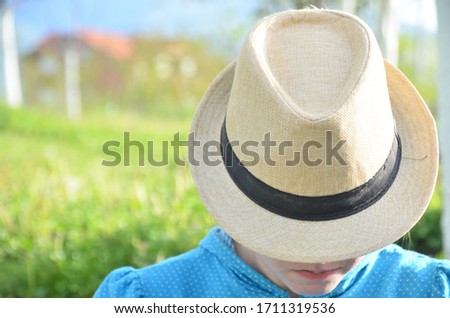 Similar – Image, Stock Photo Mary with a hat Lifestyle