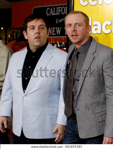 Nick Frost Simon Pegg Los Angeles Stock Photo Edit Now 305695385