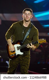 Nick Jonas Performing At Villa Mix On June 30, 2018 In Goiânia, GO.