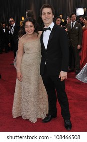 Nick Krause & Amara Miller At The 84th Annual Academy Awards At The Hollywood & Highland Theatre, Hollywood. February 26, 2012  Los Angeles, CA Picture: Paul Smith / Featureflash