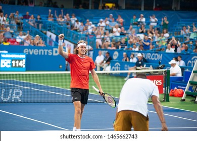 Nick Kyrgios And Stefanos Tsitsipas (GRE) Fell To Juan Sebastian Cabal And Robert Farah (COL) At The Citi Open Tennis Tournament In Washington DC On July 29, 2019