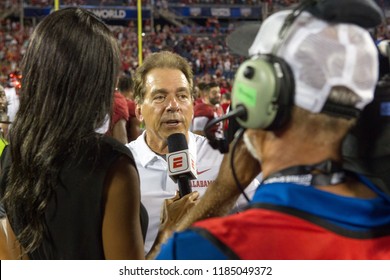 Nick Saban-Alabama Football Campingworld Kickoff September 1st, 2018 In Orlando Florida -USA Alabama Crimson Tide Vs. Louisville Cardinals 