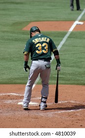 Nick Swisher, Rightfielder, Oakland Athletics August 22, 2007 Vs. Toronto Blue Jays