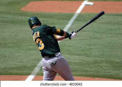 Nick Swisher, Rightfielder, Oakland Athletics August 22, 2007 Vs. Toronto Blue Jays