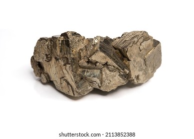 Nickel. A piece of nickel ore close-up. Metallic nickel ore.