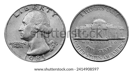 The nickel is the United States' five-cent coin. A nickel, sometimes mistakenly called a nickel, is a five-cent coin struck by the United States Mint.