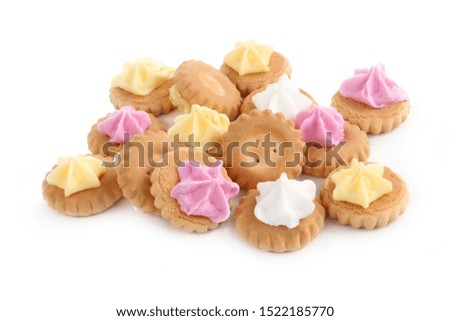 Nic-nac, belgian biscuits isolated on white background