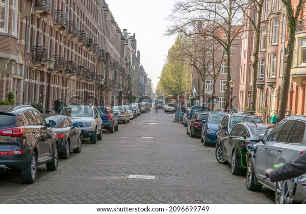Nicolaas Maesstraat Street At Amsterdam The\
Netherlands 29-3-2019