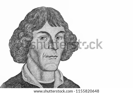 Nicolaus Copernicus, Portrait from Poland Banknotes. 