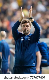 Nicosia, Cyprus - Semptember 26, 2017: Coach Of Tottenham Mauricio Pochettino During The UEFA Champions League Game Between APOEL VS Tottenham Hotspur
