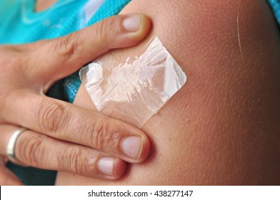 Nicotine Patch On Skin, Quitting Smoking