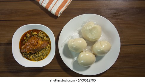 Nigeria Amala, Eba And Pounded Yam Food 
