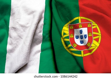 Nigeria Portugal Flag Together Stock Photo 1086144242 | Shutterstock